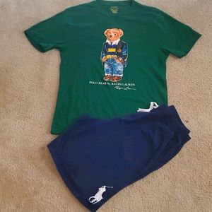 Big Kids Polo Ralph Lauren  Bear Short Set